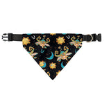 Cute Cartoon Taurus Pattern Print Over The Collar Dog Bandana