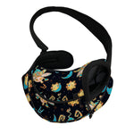 Cute Cartoon Taurus Pattern Print Pet Sling Carrier