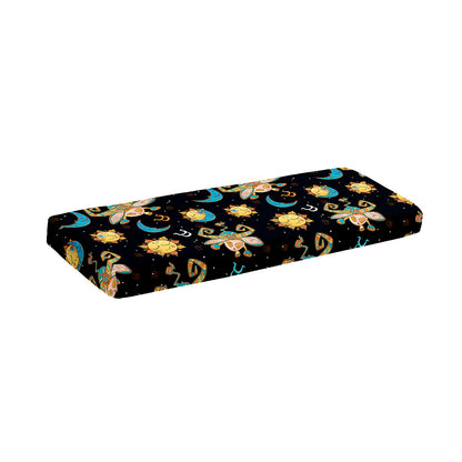 Cute Cartoon Taurus Pattern Print Piano Keyboard Cover