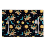 Cute Cartoon Taurus Pattern Print Placemat
