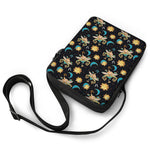 Cute Cartoon Taurus Pattern Print Rectangular Crossbody Bag