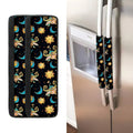 Cute Cartoon Taurus Pattern Print Refrigerator Handle Covers