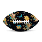 Cute Cartoon Taurus Pattern Print Rugby Ball