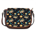 Cute Cartoon Taurus Pattern Print Saddle Bag