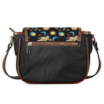 Cute Cartoon Taurus Pattern Print Saddle Bag