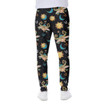 Cute Cartoon Taurus Pattern Print Scuba Joggers