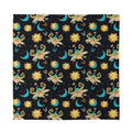 Cute Cartoon Taurus Pattern Print Silk Bandana