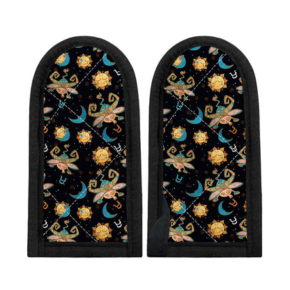 Cute Cartoon Taurus Pattern Print Skillet Handle Cover