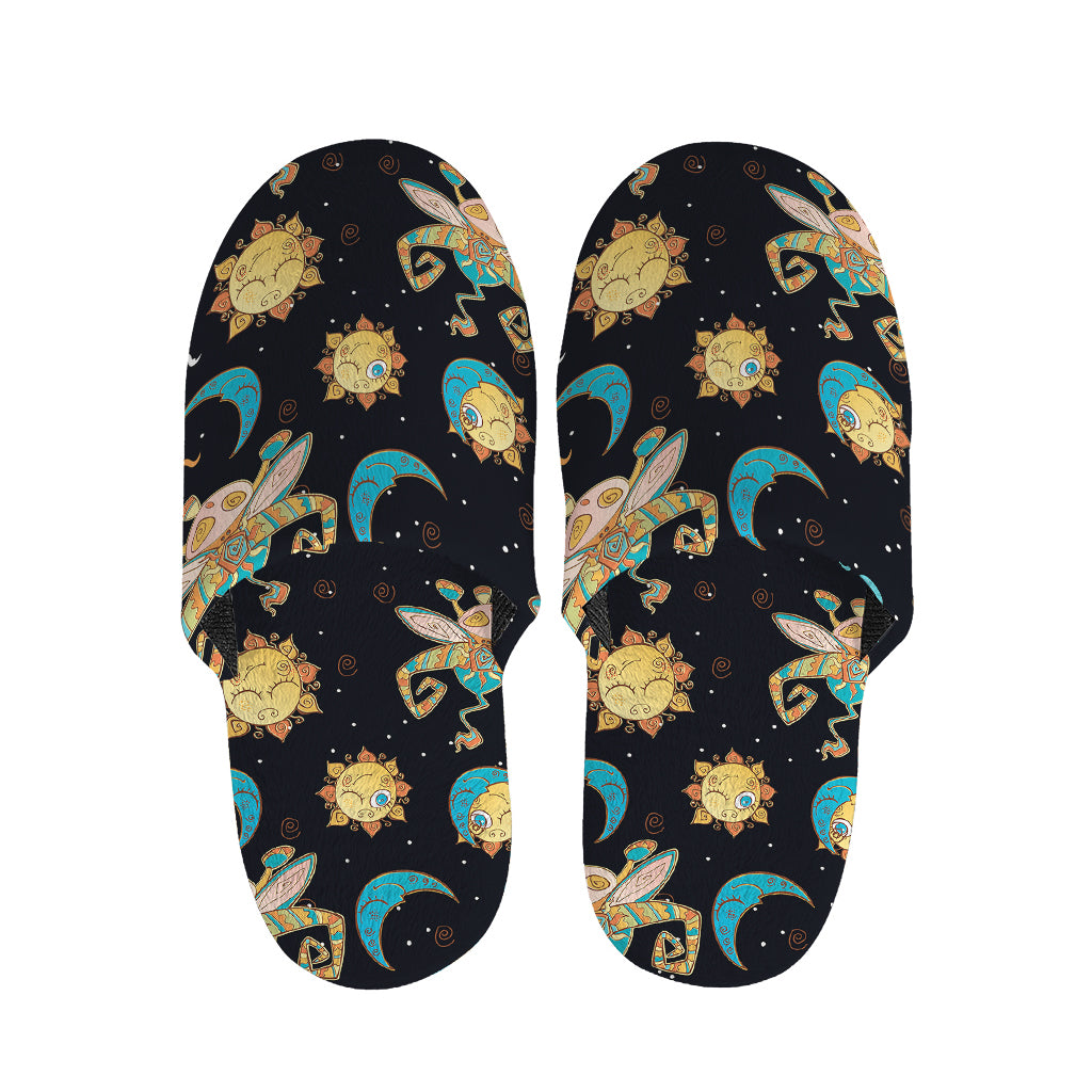Cute Cartoon Taurus Pattern Print Slippers