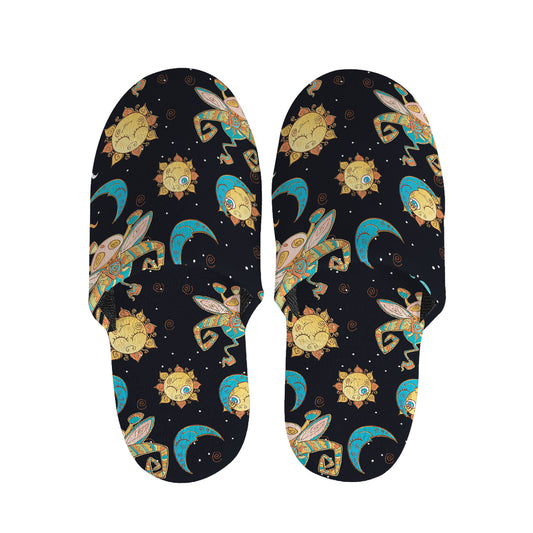 Cute Cartoon Taurus Pattern Print Slippers