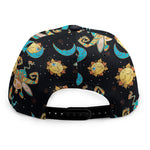 Cute Cartoon Taurus Pattern Print Snapback Cap