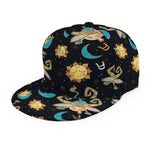 Cute Cartoon Taurus Pattern Print Snapback Cap