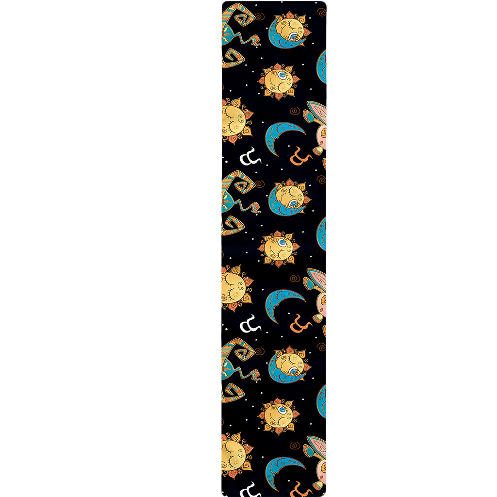 Cute Cartoon Taurus Pattern Print Table Runner