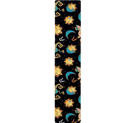 Cute Cartoon Taurus Pattern Print Table Runner