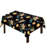 Cute Cartoon Taurus Pattern Print Tablecloth