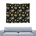 Cute Cartoon Taurus Pattern Print Tapestry