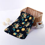 Cute Cartoon Taurus Pattern Print Towel