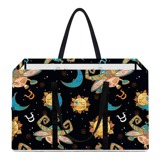 Cute Cartoon Taurus Pattern Print Utility Tote Bag
