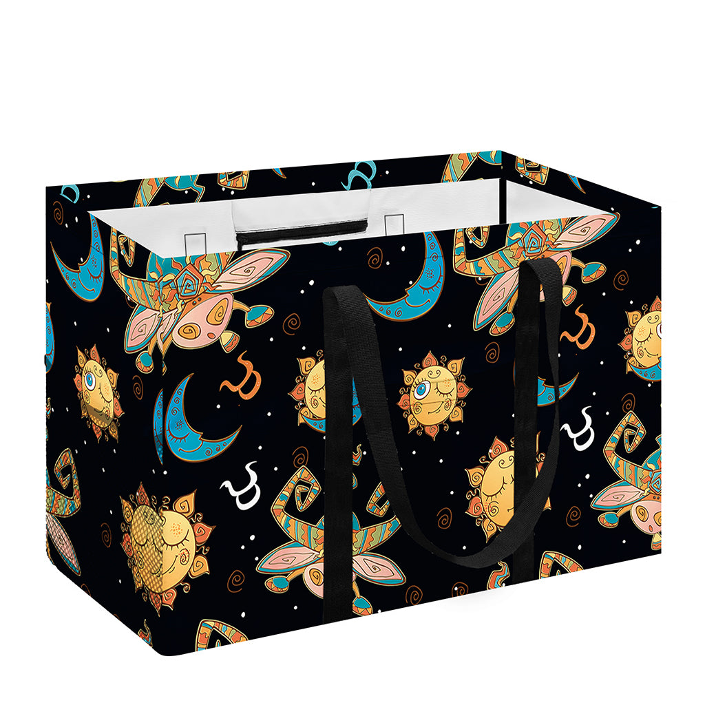 Cute Cartoon Taurus Pattern Print Utility Tote Bag