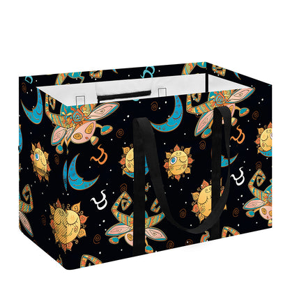 Cute Cartoon Taurus Pattern Print Utility Tote Bag