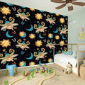Cute Cartoon Taurus Pattern Print Wall Sticker