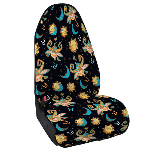 Cute Cartoon Taurus Pattern Print Waterproof Car Seat Cover