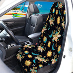 Cute Cartoon Taurus Pattern Print Waterproof Car Seat Cover