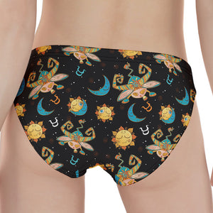 Cute Cartoon Taurus Pattern Print Women's Panties