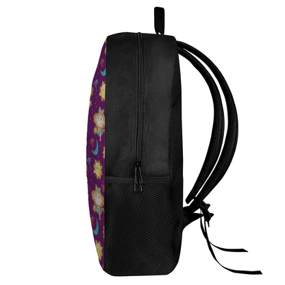 Cute Cartoon Virgo Pattern Print 17 Inch Backpack