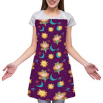 Cute Cartoon Virgo Pattern Print Adjustable Apron