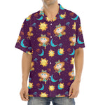 Cute Cartoon Virgo Pattern Print Aloha Shirt