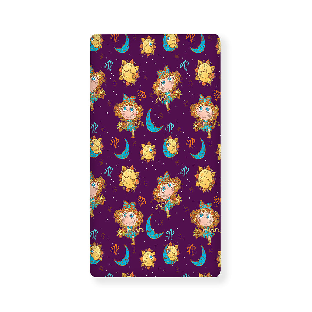 Cute Cartoon Virgo Pattern Print Baby Crib Sheet