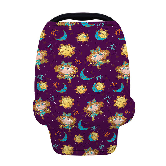 Cute Cartoon Virgo Pattern Print Baby Seat Cover