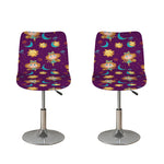 Cute Cartoon Virgo Pattern Print Bar Stool Covers