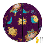 Cute Cartoon Virgo Pattern Print Basketball