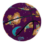 Cute Cartoon Virgo Pattern Print Basketball