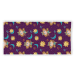 Cute Cartoon Virgo Pattern Print Beach Towel