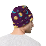 Cute Cartoon Virgo Pattern Print Beanie