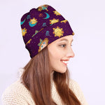 Cute Cartoon Virgo Pattern Print Beanie