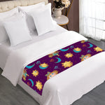 Cute Cartoon Virgo Pattern Print Bed Runner