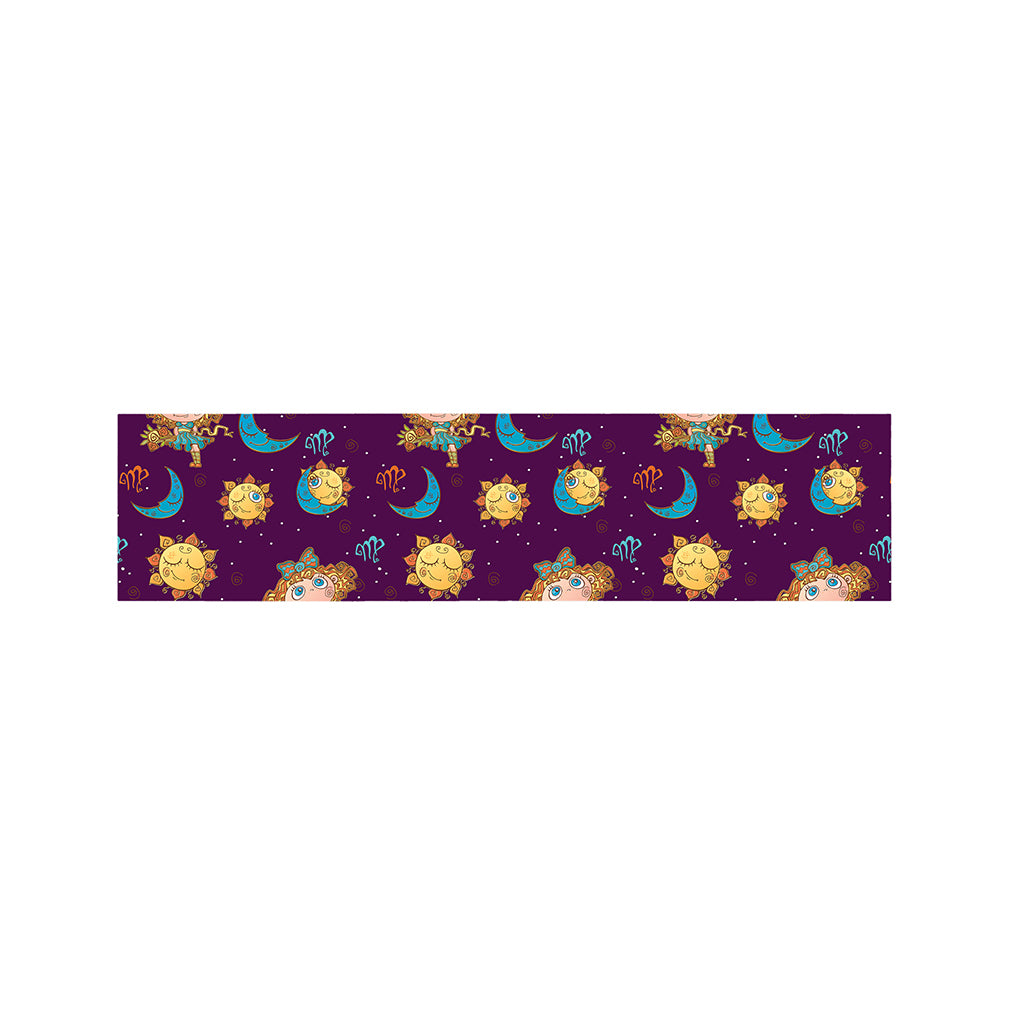 Cute Cartoon Virgo Pattern Print Bed Runner