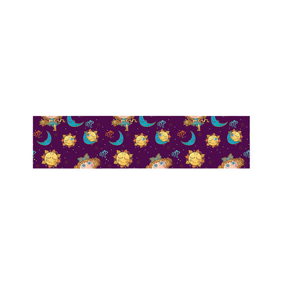 Cute Cartoon Virgo Pattern Print Bed Runner