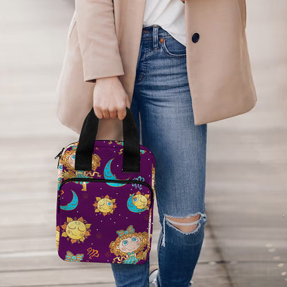 Cute Cartoon Virgo Pattern Print Bible Tote Bag