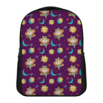 Cute Cartoon Virgo Pattern Print Casual Backpack