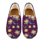 Cute Cartoon Virgo Pattern Print Casual Shoes