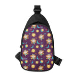 Cute Cartoon Virgo Pattern Print Chest Bag