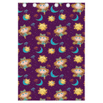 Cute Cartoon Virgo Pattern Print Curtain