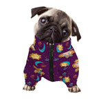 Cute Cartoon Virgo Pattern Print Dog Zip Up Jacket