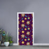 Cute Cartoon Virgo Pattern Print Door Sticker