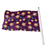 Cute Cartoon Virgo Pattern Print Flag